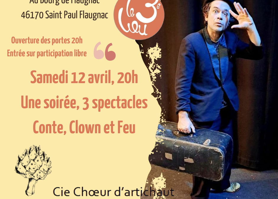 Spectacle: conte, clown et feu