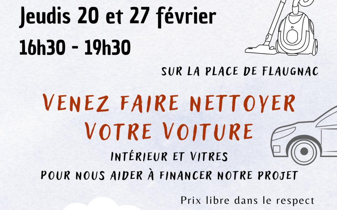 Venez faire nettoyer votre voiture